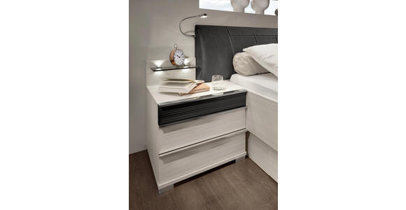 BETTANLAGE 180/200 cm in Braun, Lärchefarben - Lärchefarben/Braun, Design, Holzwerkstoff/Textil (180/200cm) - Dieter Knoll