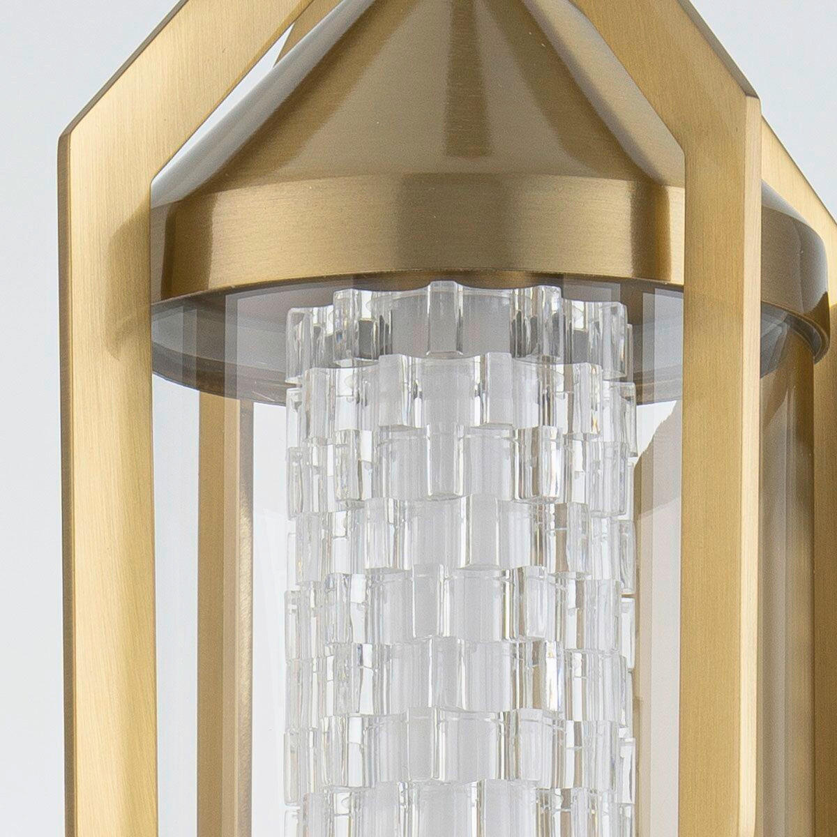 LED-WANDLEUCHTE 18/50,5/18 cm    - Goldfarben, Basics, Glas/Metall (18/50,5/18cm) - Elstead Lighting