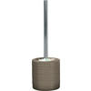WC-BÜRSTENGARNITUR in Metall  Kunststoff   - Taupe/Silberfarben, Design, Keramik/Kunststoff (38/10,8cm) - Kleine Wolke