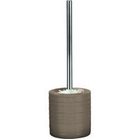 WC-BÜRSTENGARNITUR in Metall  Kunststoff   - Taupe/Silberfarben, Design, Keramik/Kunststoff (38/10,8cm) - Kleine Wolke