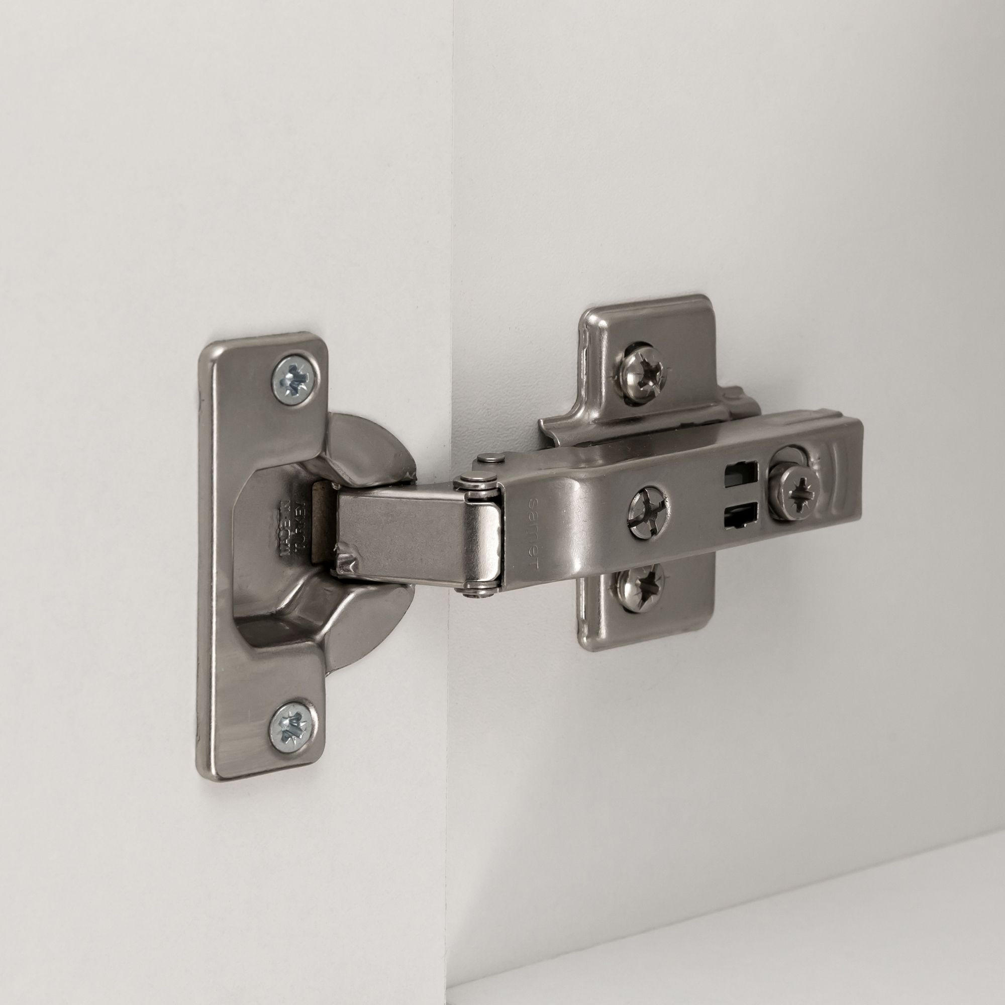 KÜCHENOBERSCHRANK 100/57/34 cm  in Weiß, Eiche Wotan  - Chromfarben/Eiche Wotan, MODERN, Holzwerkstoff/Metall (100/57/34cm) - Held