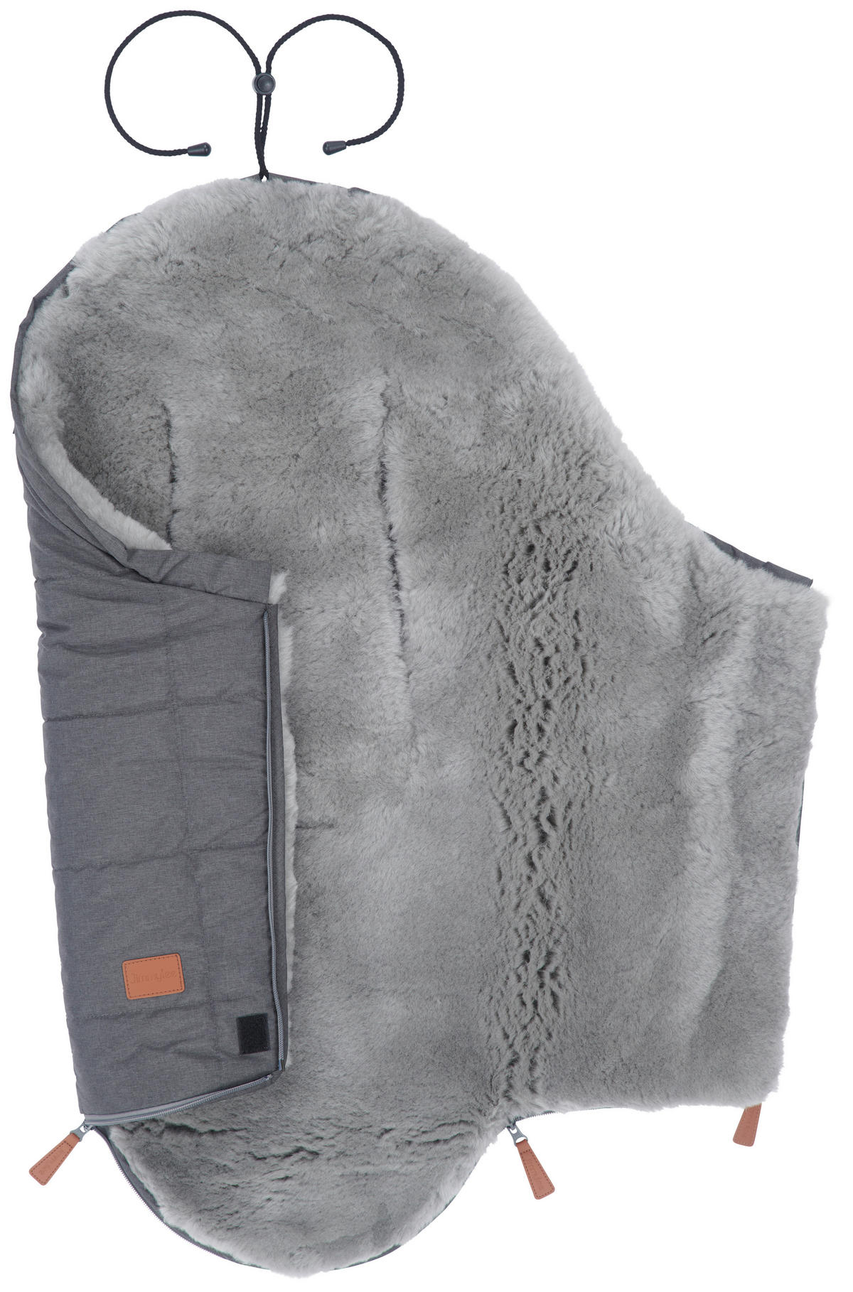 FELLSACK  - Dunkelgrau/Hellgrau, Basics, Textil (43/75cm) - Jimmylee