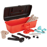 DETSKÝ KUFRÍK S NÁRADÍM - viacfarebná/červená, Basics, drevo/plast (28/13/10cm) - My Baby Lou