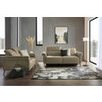 2-SITZER-SOFA  in Echtleder Beige   - Beige/Schwarz, Design, Leder/Metall (162/79/104cm) - Belluti