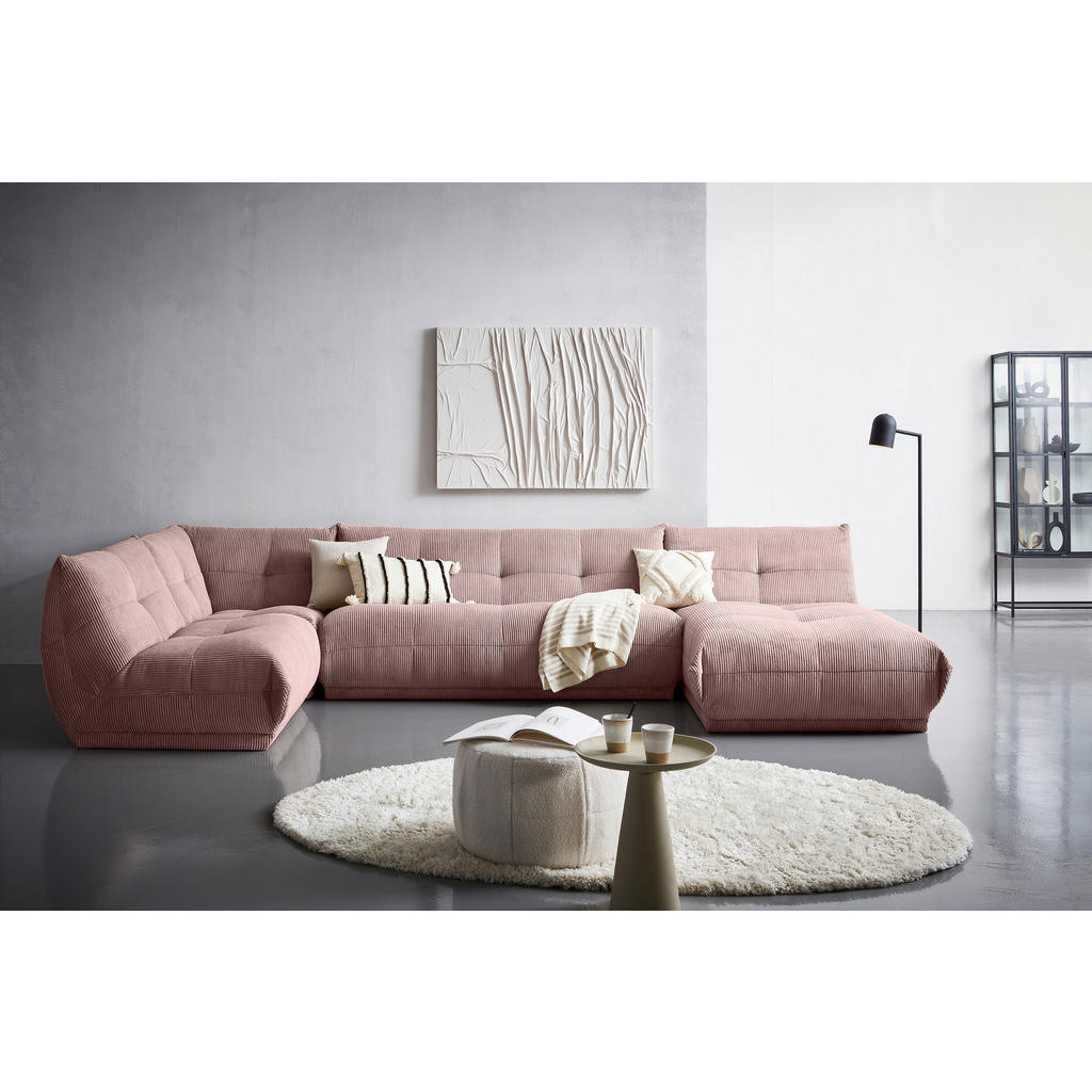 Thumbnail - Livetastic Sofaelement Giselle, Altrosa, Textil, 2-Sitzer, 105x80x112 cm, Made in EU, Rücken echt, individuell planbar, ...
