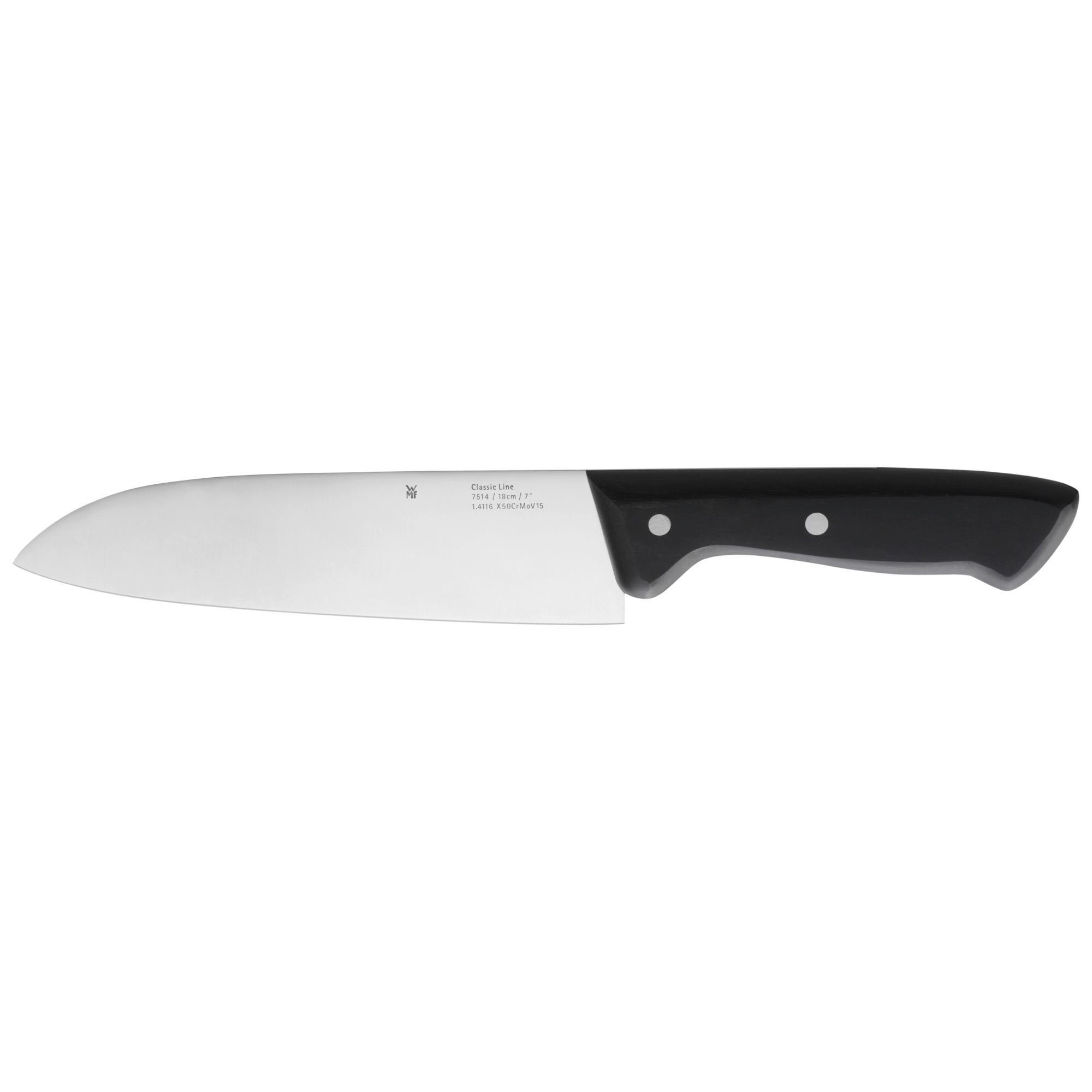 SANTOKUMESSER Classic Line Edelstahl 31,5 cm  - Edelstahlfarben/Schwarz, Basics, Kunststoff/Metall (31,5cm) - WMF