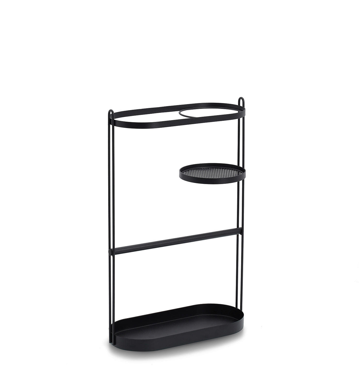 SCHIRMSTÄNDER Metall Schwarz  - Schwarz, Basics, Metall (58/35,8/16cm) - Zeller Present