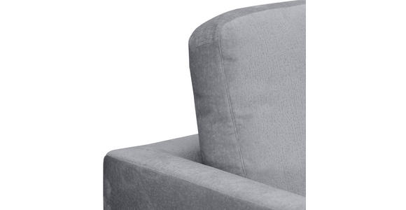 ECKSOFA Grau Chenille - Silberfarben/Grau, KONVENTIONELL, Textil/Metall (284/143cm) - Carryhome