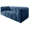 2,5-SITZER in Struktur Blau  - Blau/Schwarz, Design, Kunststoff/Textil (218/72/95cm) - Livetastic