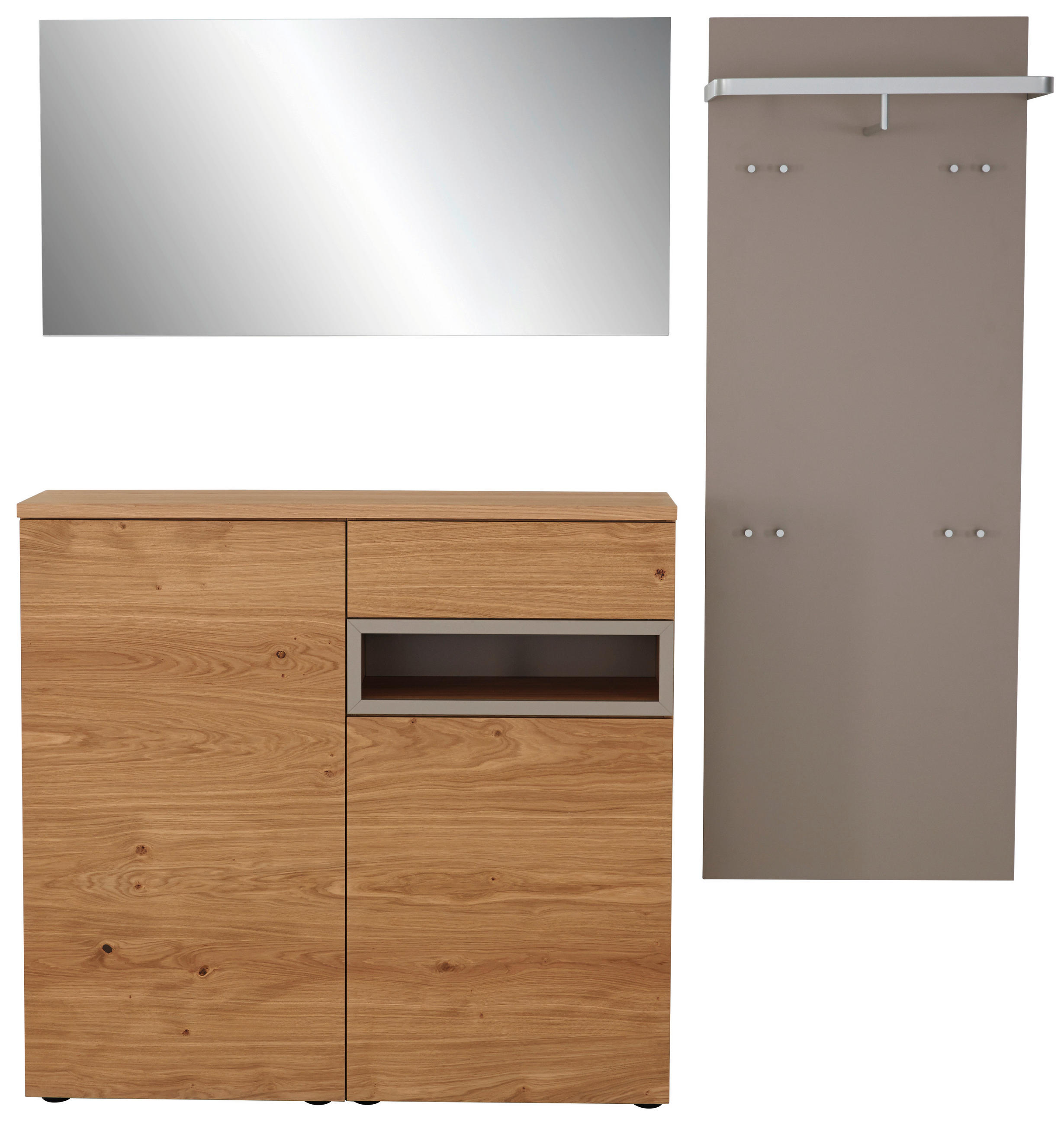 GARDEROBE 4-teilig  in  - Eichefarben, Design, Holz/Holzwerkstoff - Sudbrock