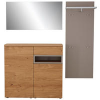 GARDEROBE 4-teilig  in  - Eichefarben, Design, Holz/Holzwerkstoff - Sudbrock