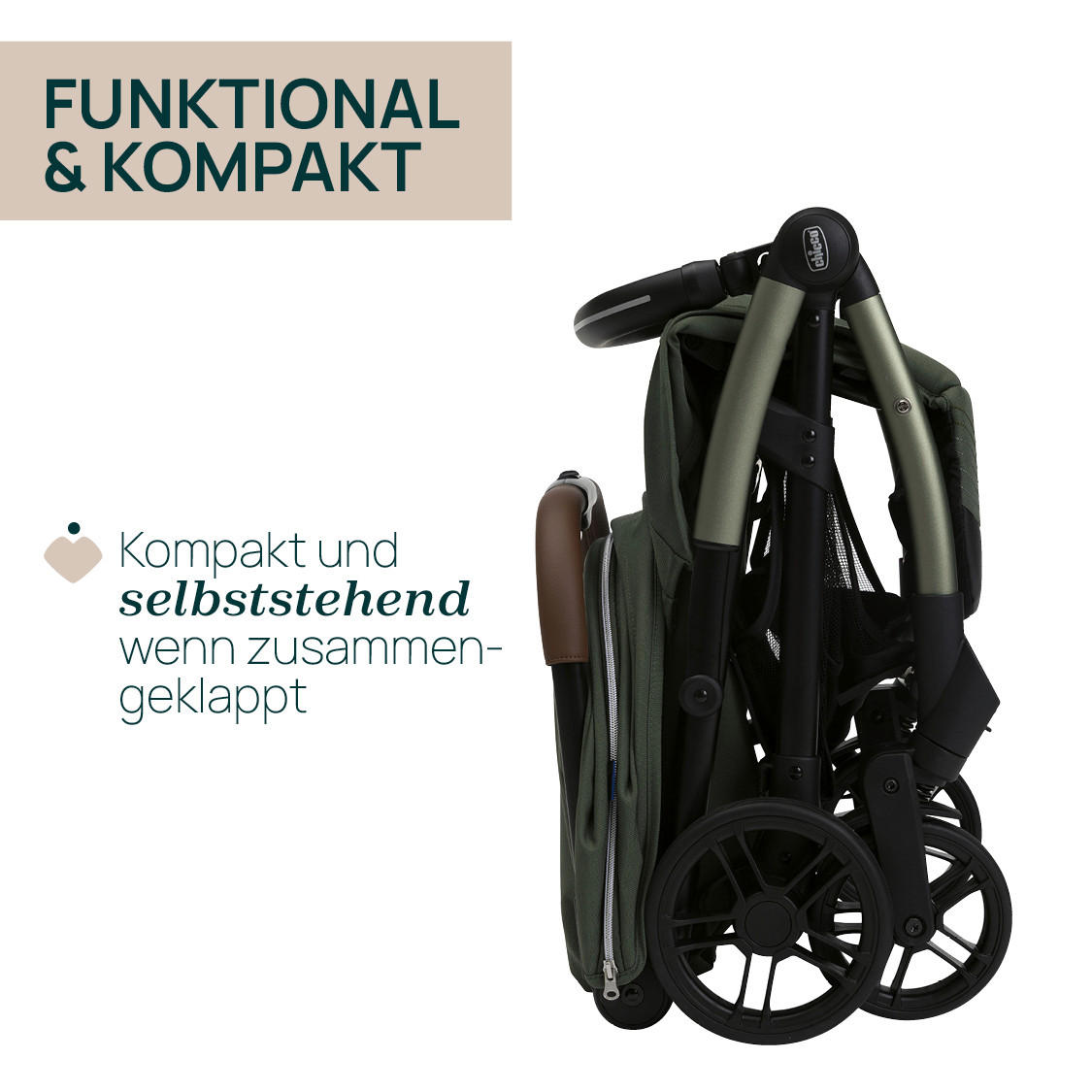 BUGGY GOODY XPLUS  - Grün, Basics, Textil/Metall (47/86/106cm) - Chicco
