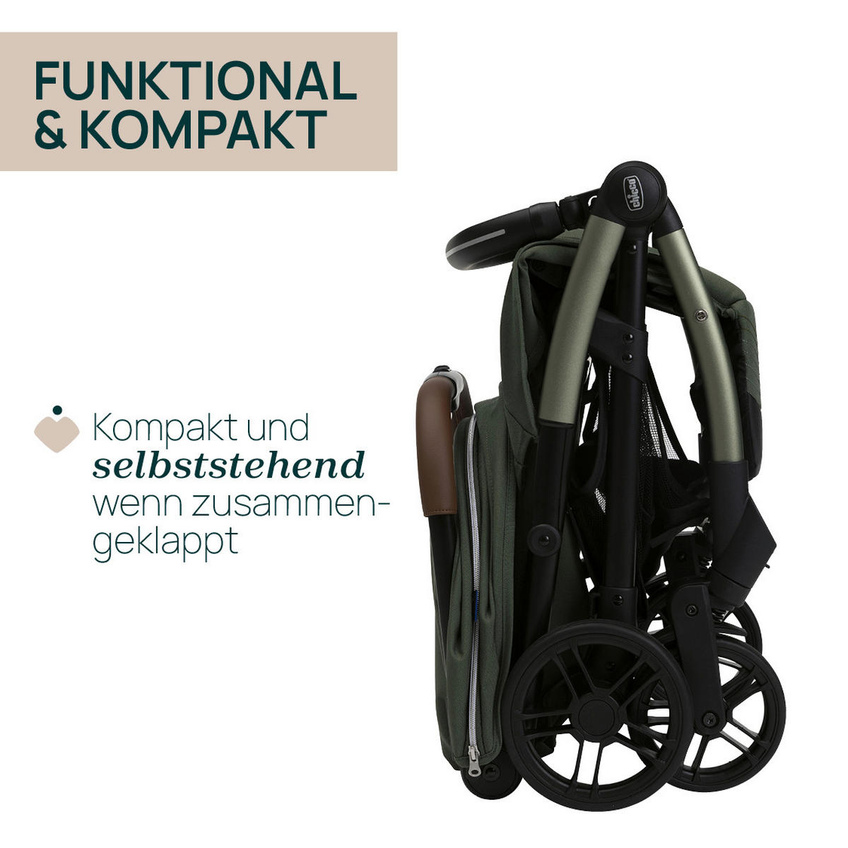 BUGGY GOODY XPLUS  - Grün, Basics, Textil/Metall (47/86/106cm) - Chicco
