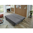 SCHLAFSOFA Webstoff Grau Rückenkissen, Armlehnenkissen, Bettkasten, Schlaffunktion, Rücken echt, Liegefläche im Originalstoff  - Schwarz/Grau, KONVENTIONELL, Kunststoff/Textil (190/80/83cm) - Carryhome