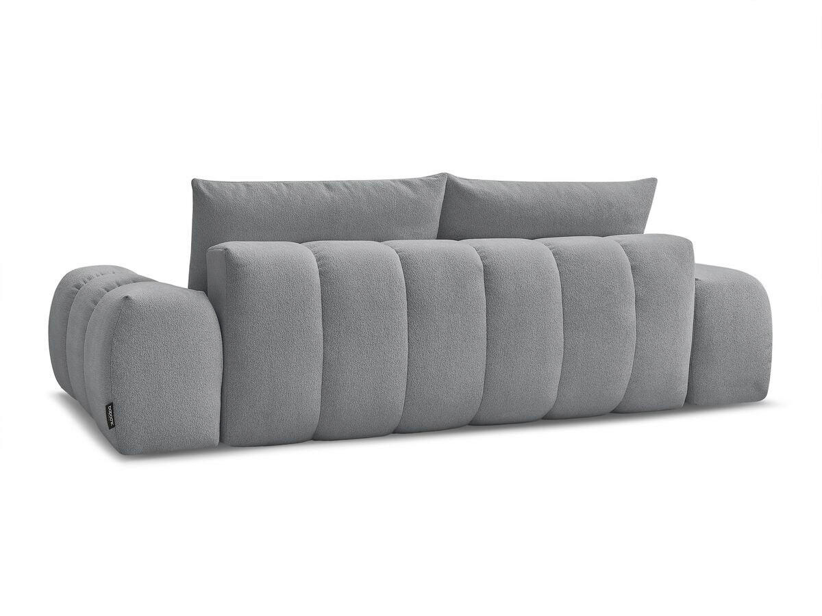 SCHLAFSOFA Flachgewebe Dunkelgrau  - Dunkelgrau/Schwarz, MODERN, Kunststoff/Textil (278/115/90cm) - Livetastic