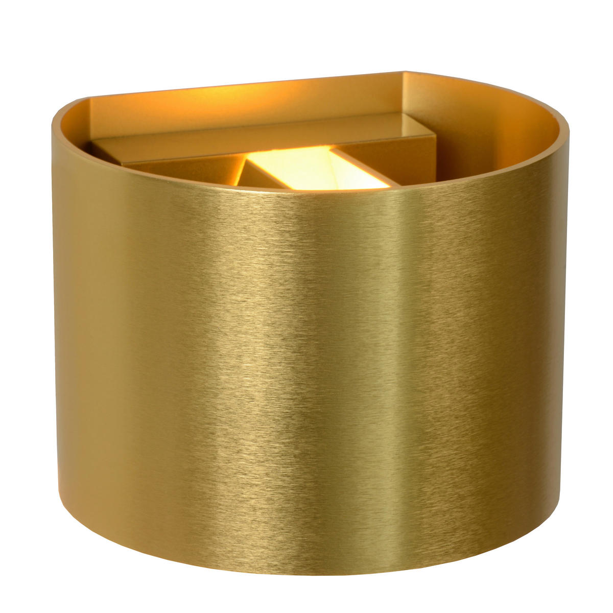 LED-WANDLEUCHTE - Messingfarben, Design, Metall (11/13/9.7cm) - Lucide