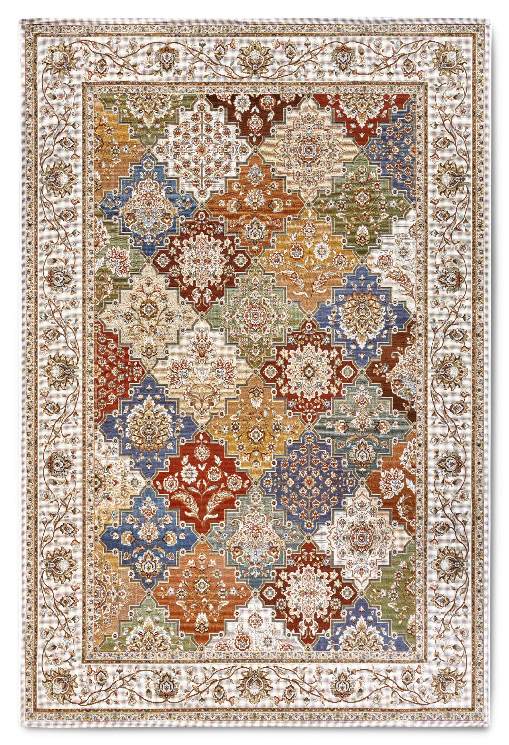 OUTDOORTEPPICH 120/180 cm Kollektion 1767 Creme, Multicolor  - Multicolor/Creme, Design, Kunststoff (120/180cm) - Villeroy & Boch