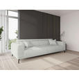 BIGSOFA Webstoff Naturfarben  - Schwarz/Naturfarben, KONVENTIONELL, Textil/Metall (280/80/113cm) - Carryhome
