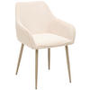 ARMLEHNSTUHL  in Eisen Webstoff  - Beige, KONVENTIONELL, Textil/Metall (56/81/61cm) - MID.YOU