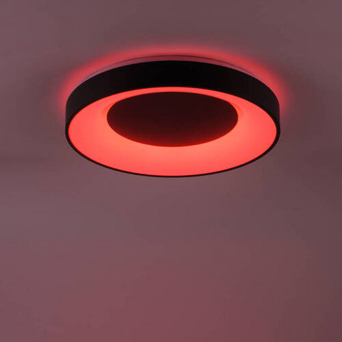 LED-DECKENLEUCHTE Lumismart  Smart 50/50/8,7 cm   - Anthrazit, Basics, Kunststoff/Metall (50/50/8,7cm)