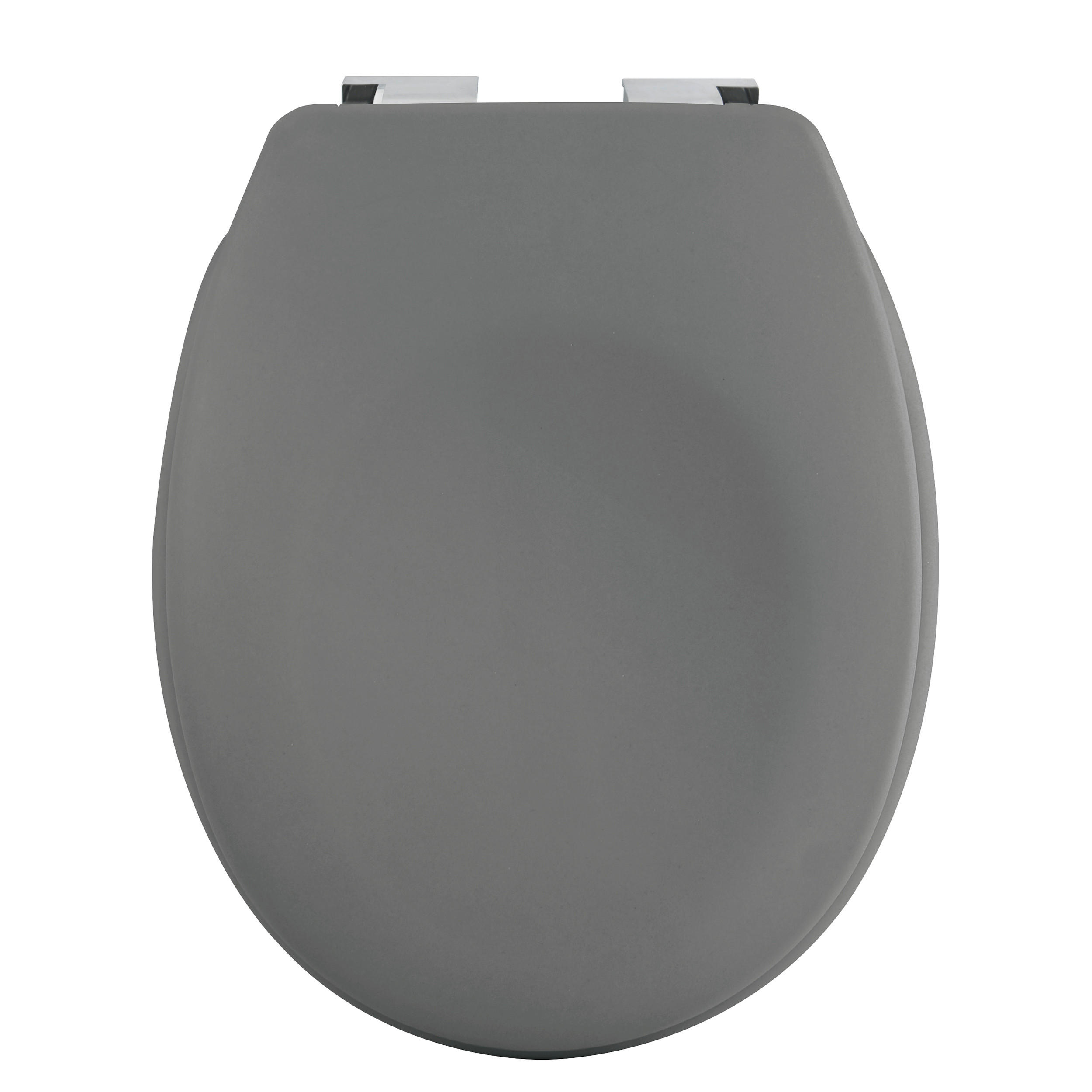 WC-SITZ Anthrazit  - Anthrazit, Basics, Kunststoff (45.5/37/5.5cm) - Spirella