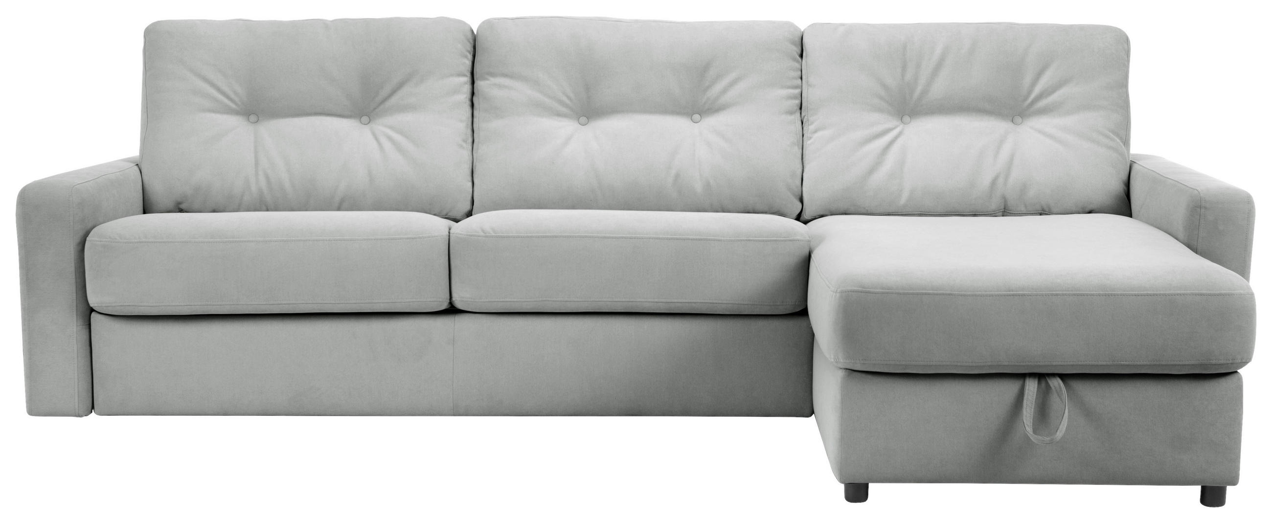 ECKSOFA Grau Webstoff  - Schwarz/Grau, KONVENTIONELL, Kunststoff/Textil (270/160cm) - Carryhome