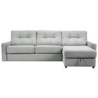 ECKSOFA Grau Webstoff  - Schwarz/Grau, KONVENTIONELL, Kunststoff/Textil (270/160cm) - Carryhome