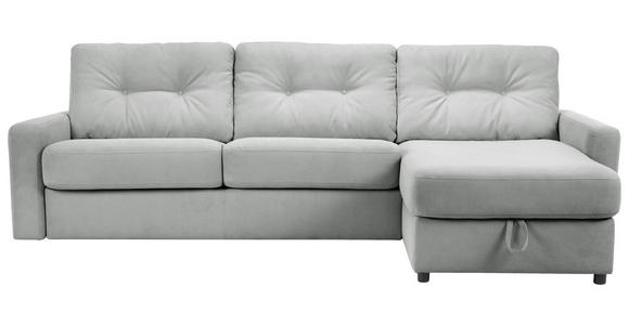 ECKSOFA Grau Webstoff  - Schwarz/Grau, KONVENTIONELL, Kunststoff/Textil (270/160cm) - Carryhome