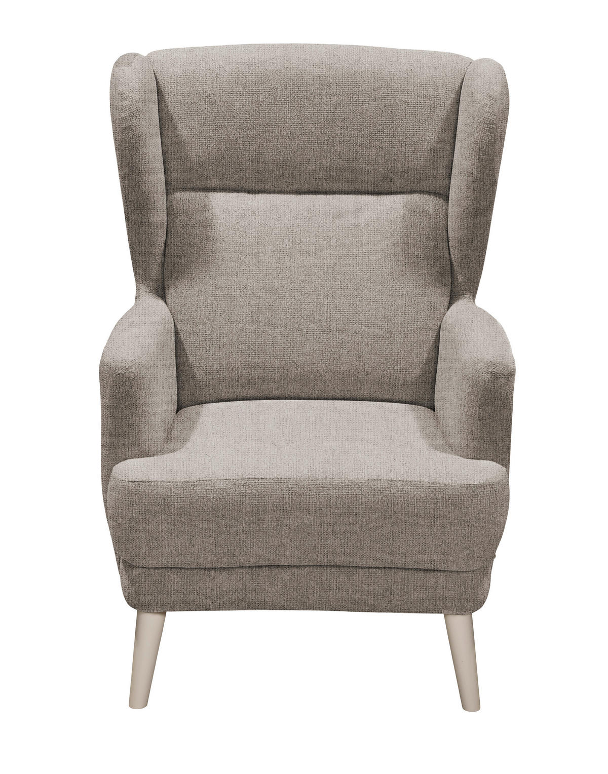 SESSEL in Mikrovelours Taupe  - Taupe/Kaschmir, MODERN, Holz/Textil (74/106/94cm) - MID.YOU