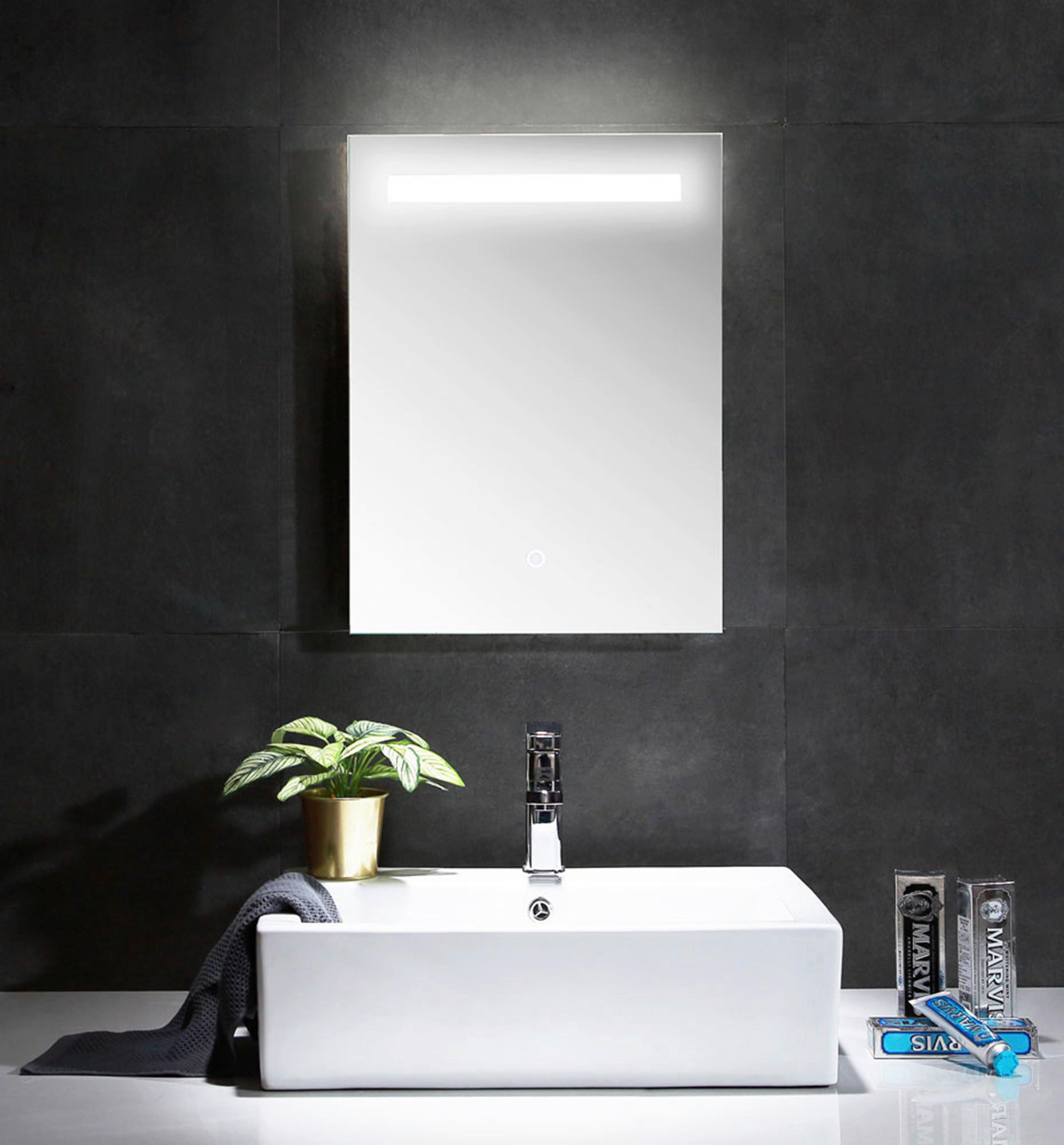 BADEZIMMERSPIEGEL 45/60/3,2 cm  - MODERN, Glas (45/60/3,2cm) - MID.YOU
