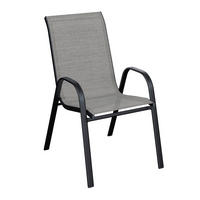 STAPELSTUHL in Metall, Textil Anthrazit, Grau  - Anthrazit/Grau, Basics, Textil/Metall (54/72/90cm) - Xora