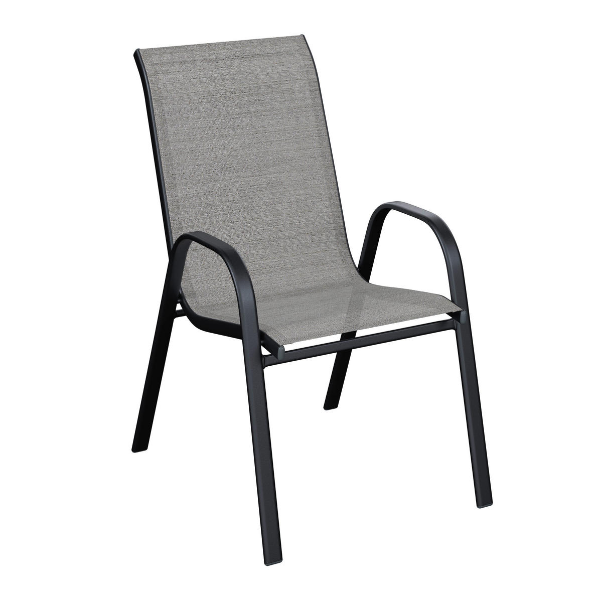 STAPELSTUHL in Metall, Textil Anthrazit, Grau  - Anthrazit/Grau, Basics, Textil/Metall (54/72/90cm) - Xora