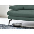 3-SITZER-SOFA in Leder Opal  - Opal/Schwarz, Design, Leder/Metall (222/86/104cm) - Dieter Knoll