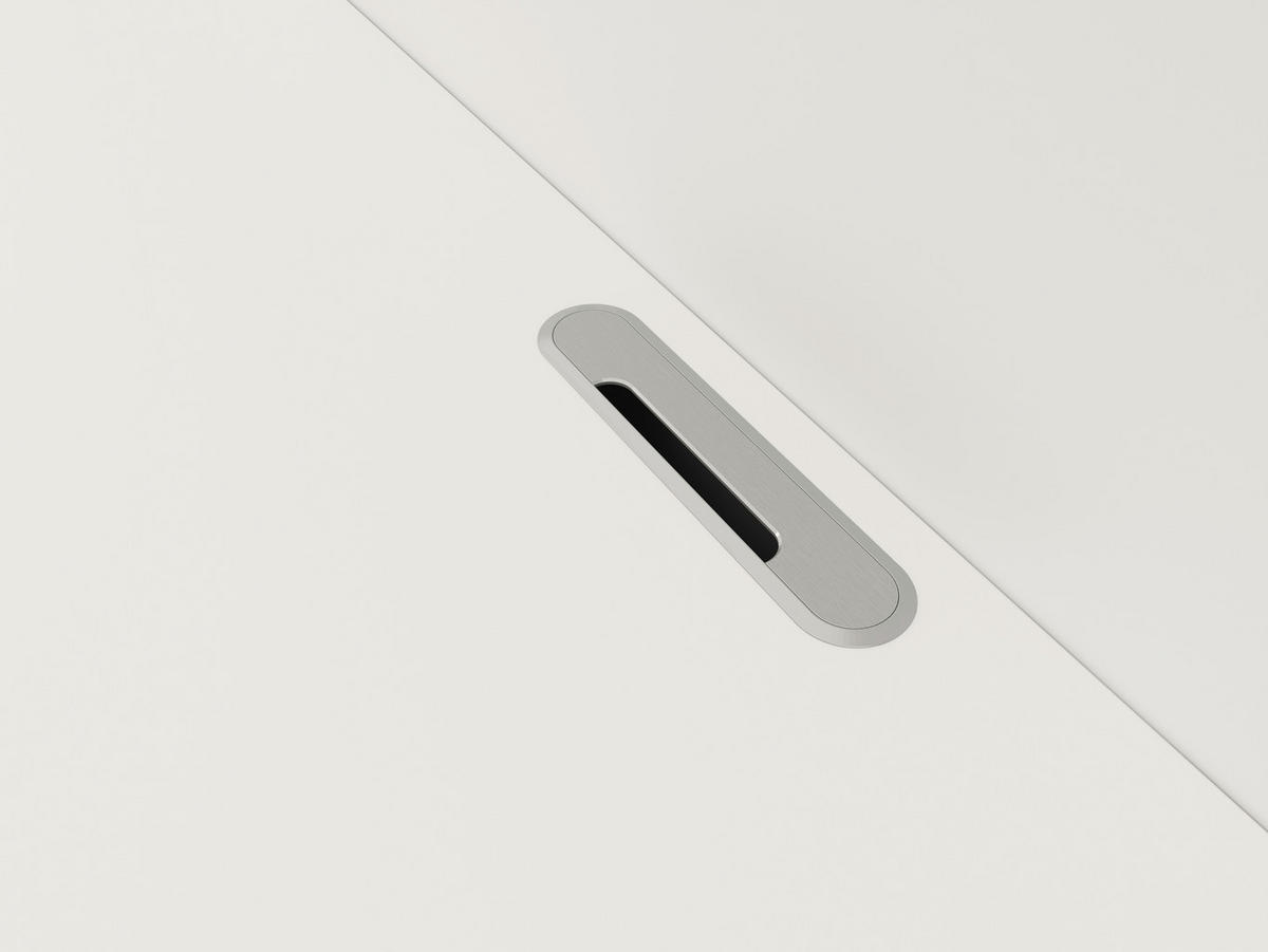 NÍZKA KOMODA, biela, 120/36,7/45 cm - biela, Design, kompozitné drevo (120/36,7/45cm) - Hom`in