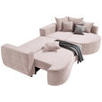 ECKSOFA in Chenille Beige  - Beige/Schwarz, Design, Kunststoff/Textil (307/194cm) - Carryhome