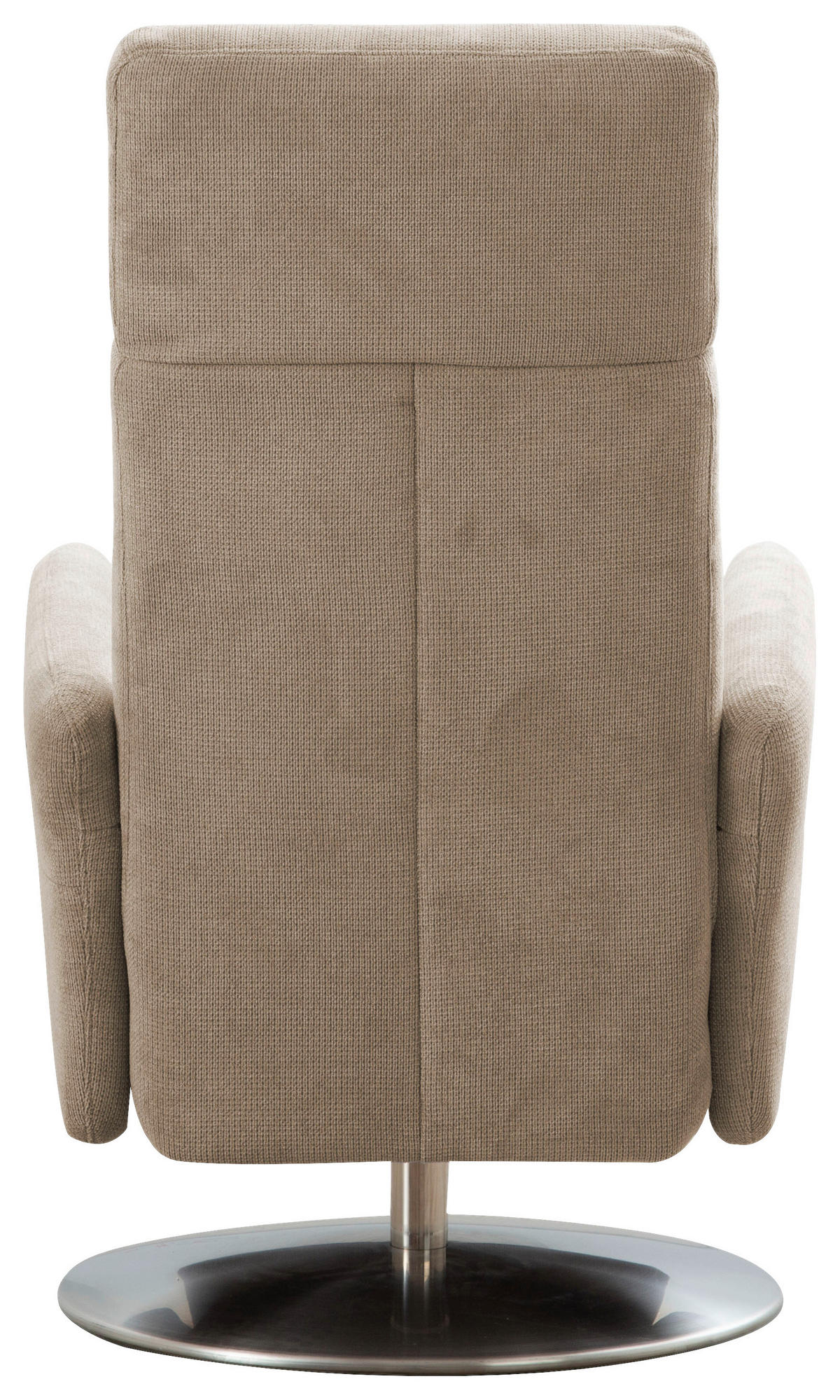 RELAXAČNÉ KRESLO, textil, bahenná hnedá - bahenná hnedá/chrómová, Konventionell, kov/textil (71/110/82cm) - Sit & More