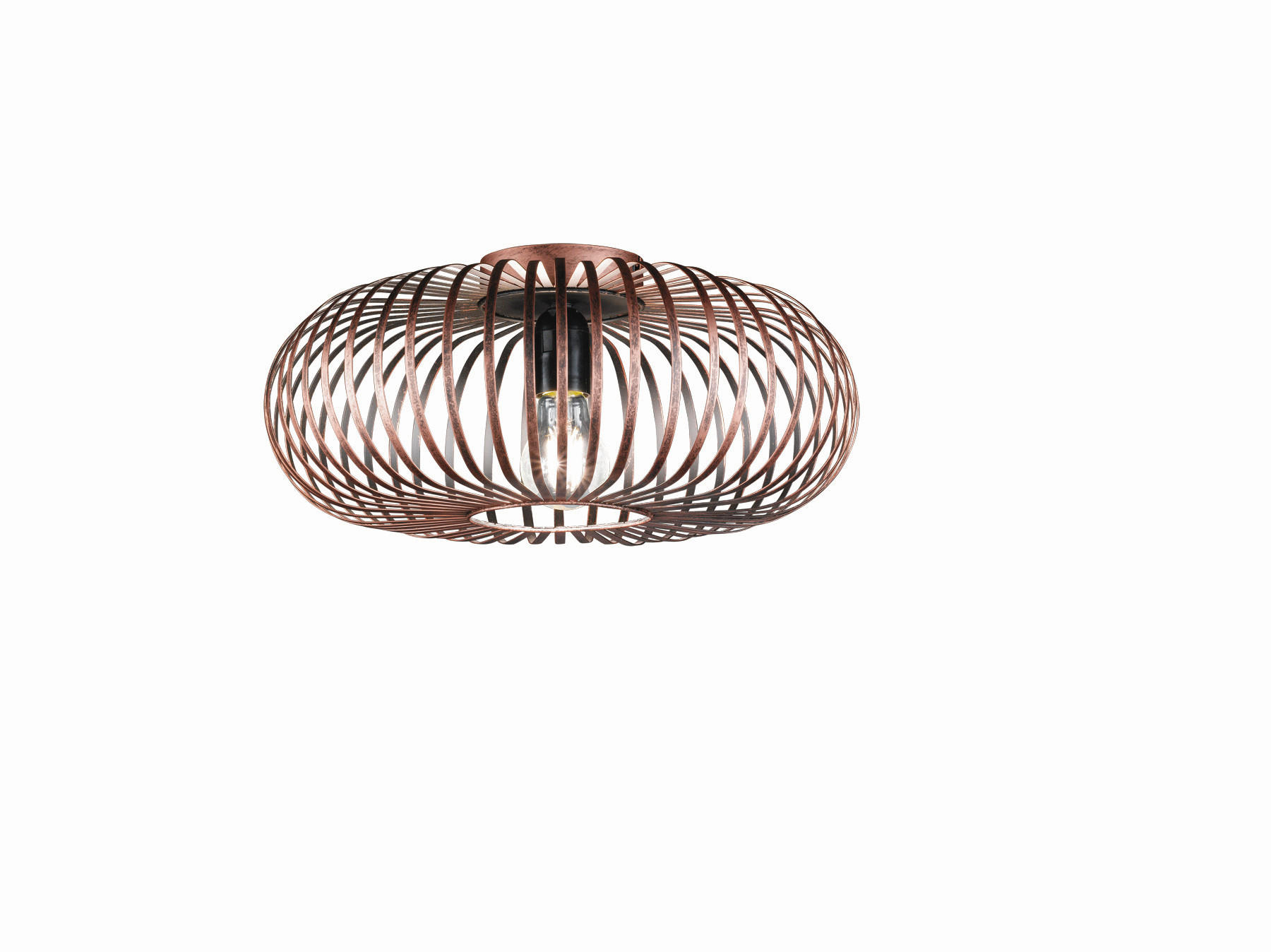 DECKENLEUCHTE Johann 40/17 cm   - Kupferfarben, Design, Metall (40/17cm) - Trio Leuchten