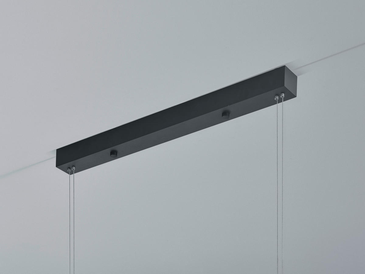 LED-HÄNGELEUCHTE 125/7/140 cm  - Schwarz, Basics, Metall (125/7/140cm) - BOPP