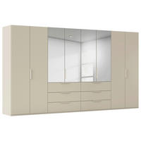 DREHTÜRENSCHRANK 400/235/60 cm,  in Champagner, 8-türig  - Champagner, Basics, Glas/Holzwerkstoff (400/235/60cm) - Novel