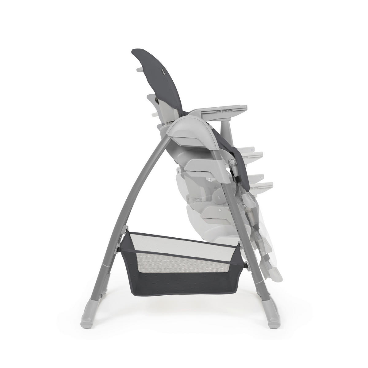 HOCHSTUHL-SET Sit N Relax 3in1 Dunkelgrau Dark Grey  - Dunkelgrau, Basics, Kunststoff/Textil (56/106/85cm) - Hauck