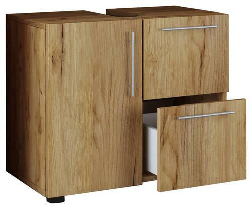 WASCHBECKENUNTERSCHRANK 61/51/32 cm  - Honigeiche/Eichefarben, MODERN, Holzwerkstoff (61/51/32cm) - MID.YOU
