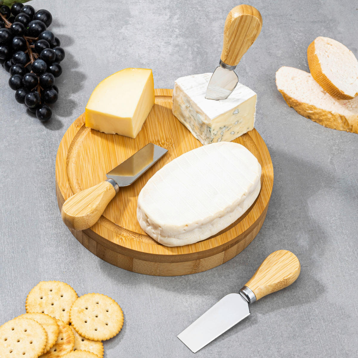 KÄSEMESSERSET  - KONVENTIONELL, Holz/Metall (20/3,2cm)