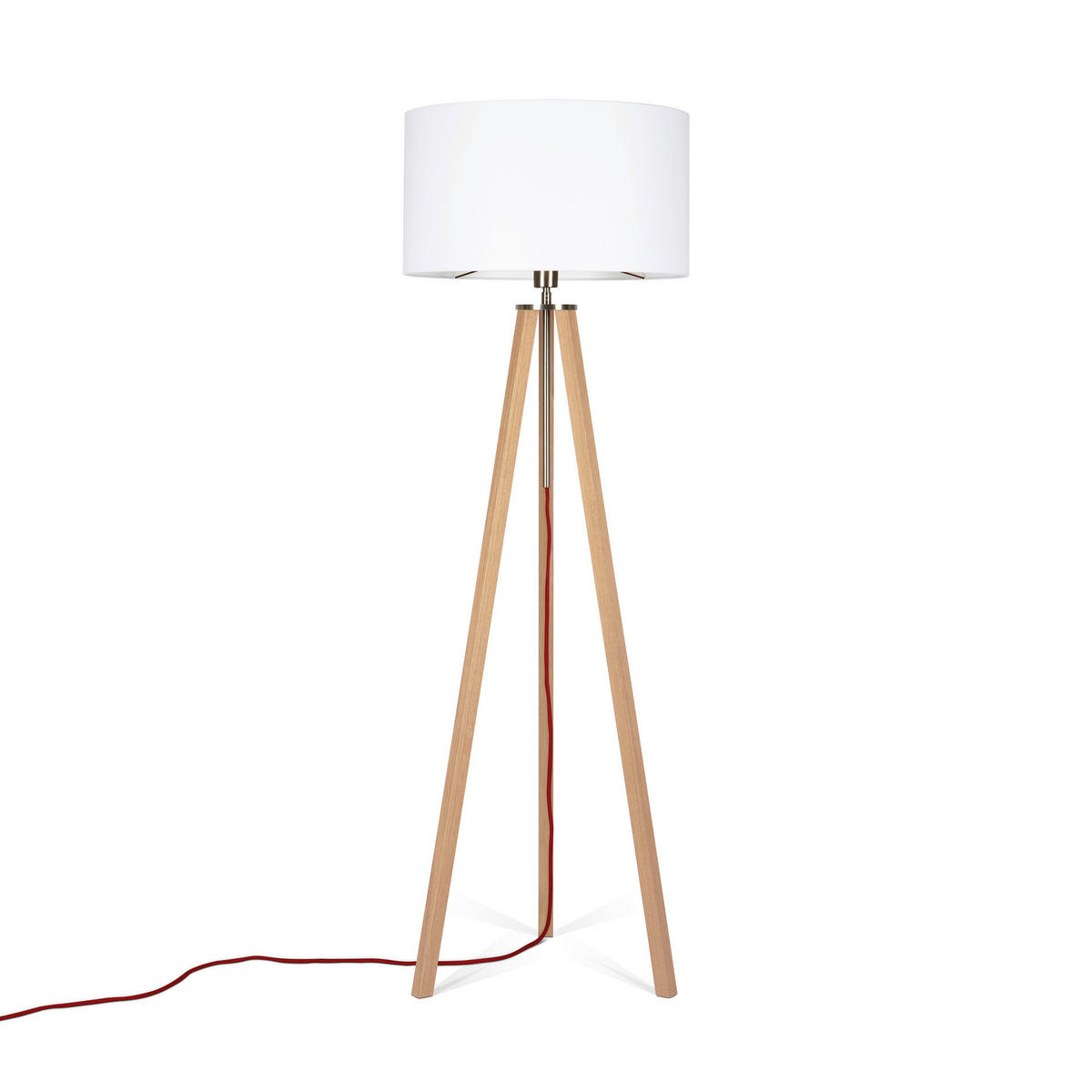 STEHLEUCHTE  50/150/50 cm   - Eiche Bianco/Eichefarben, MODERN, Naturmaterialien/Holz (50/150/50cm)