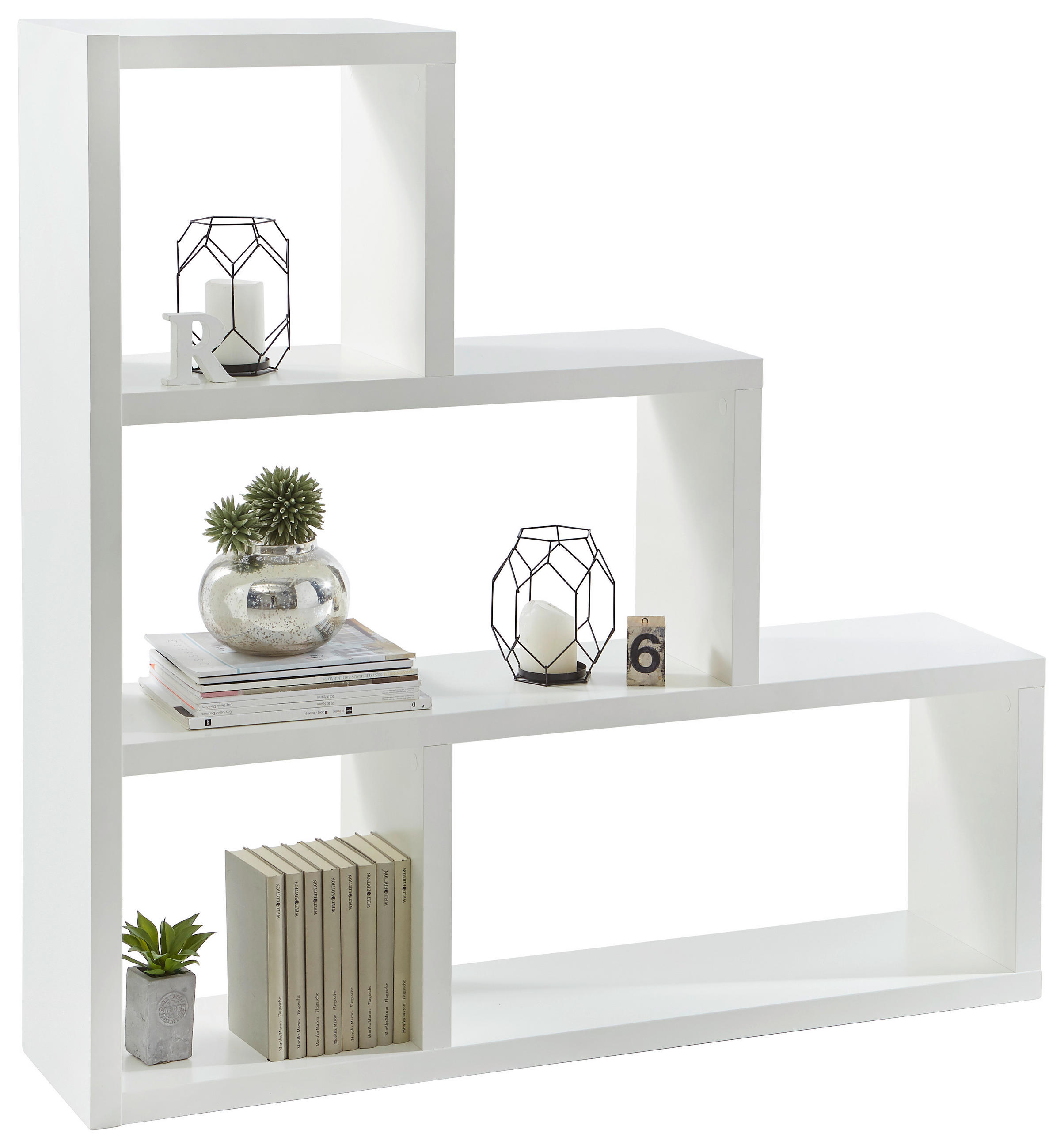 RAUMTEILER - Weiß, Design, Holzwerkstoff (123,9/123,9/29cm) - home24