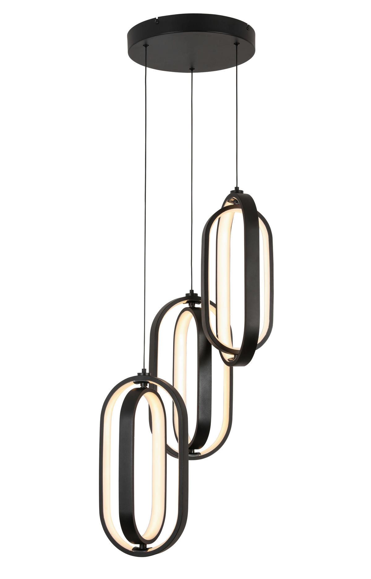 LED-HÄNGELEUCHTE 34/250 cm  - Schwarz, Design, Kunststoff/Metall (34/250cm) - Novel