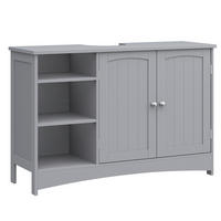 WASCHBECKENUNTERSCHRANK 90/60/30 cm  - Chromfarben/Grau, MODERN, Holzwerkstoff/Metall (90/60/30cm) - MID.YOU