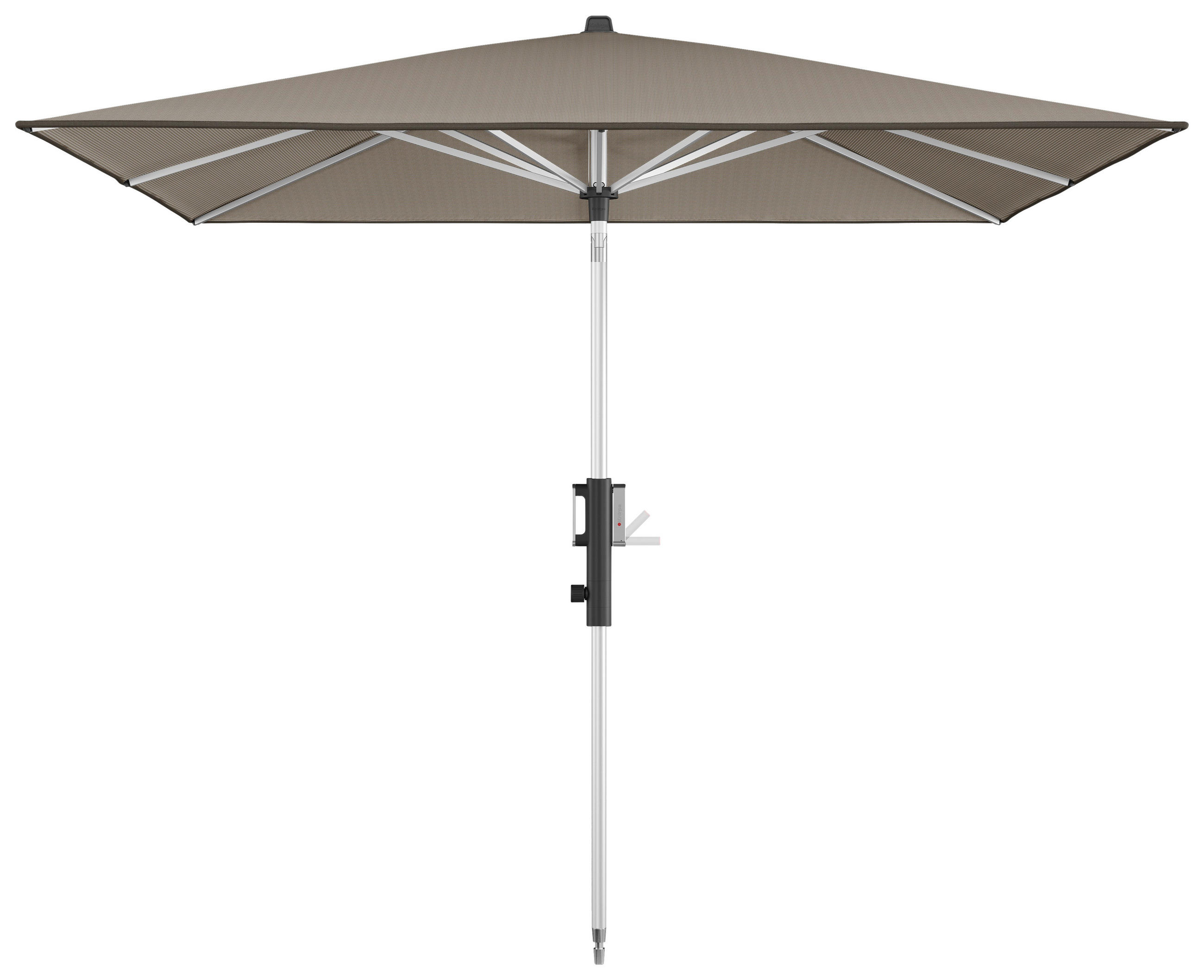 SONNENSCHIRM 245 x 245 cm Sandfarben  - Sandfarben/Silberfarben, KONVENTIONELL, Textil/Metall (245/245cm) - KNIRPS