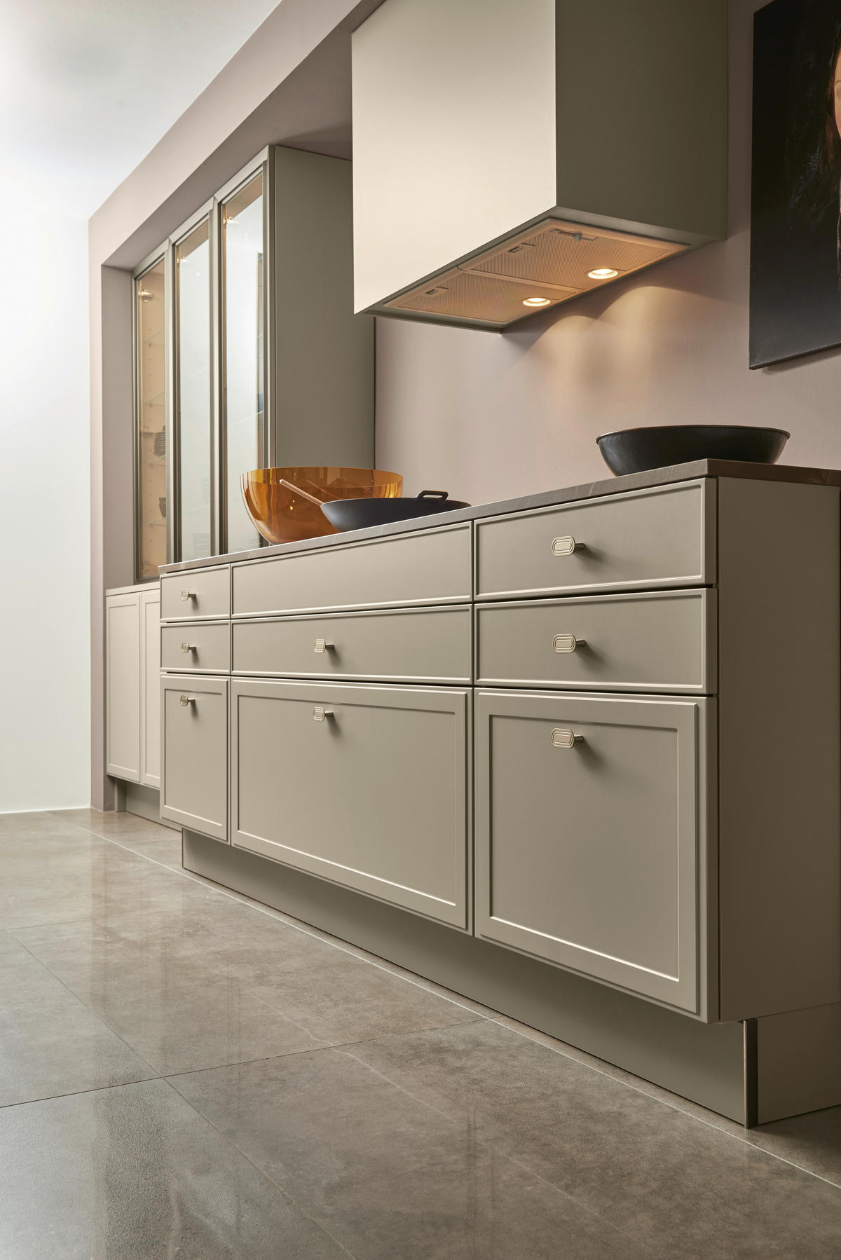 EINBAUKÜCHE TORINO LACK  - Greige, Design, Holzwerkstoff - Nolte Küchen