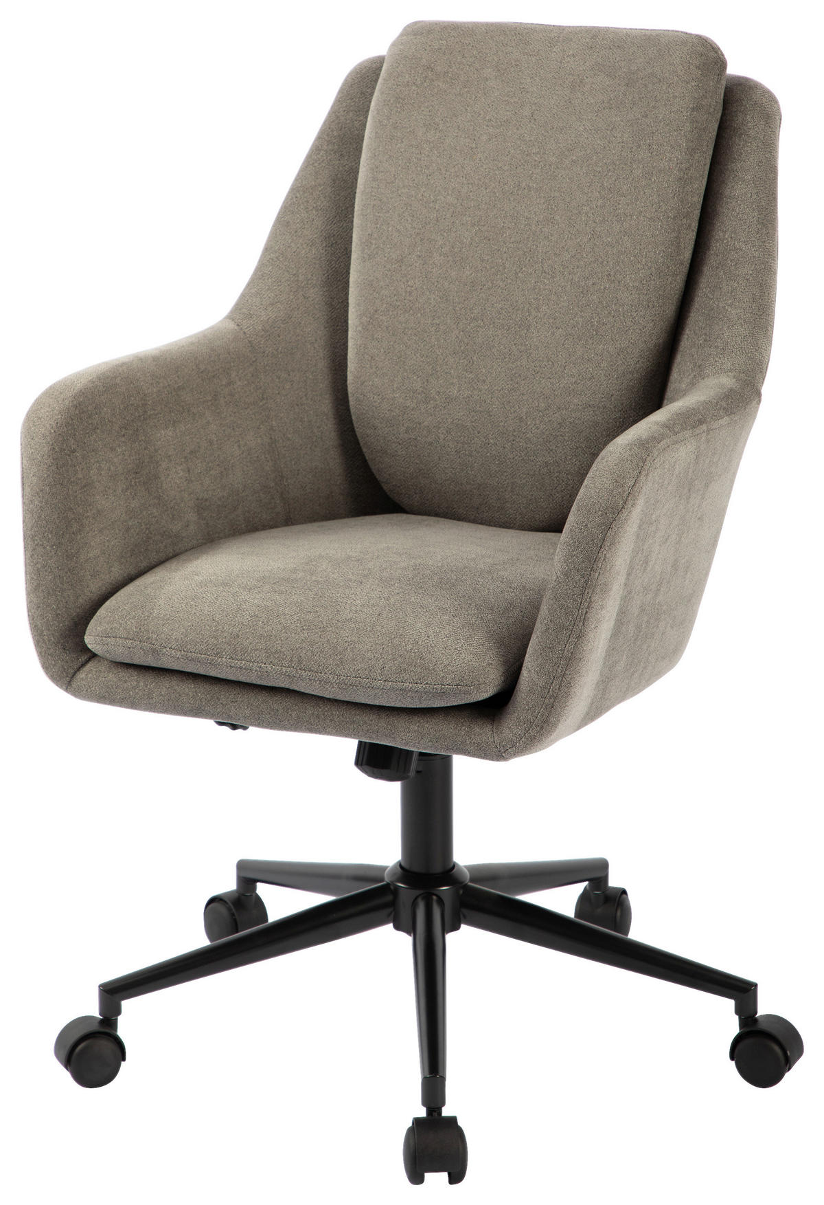 DREHSTUHL Webstoff Grau, Schwarz  - Schwarz/Grau, Modern, Kunststoff/Textil (58/91-99/71cm) - MID.YOU