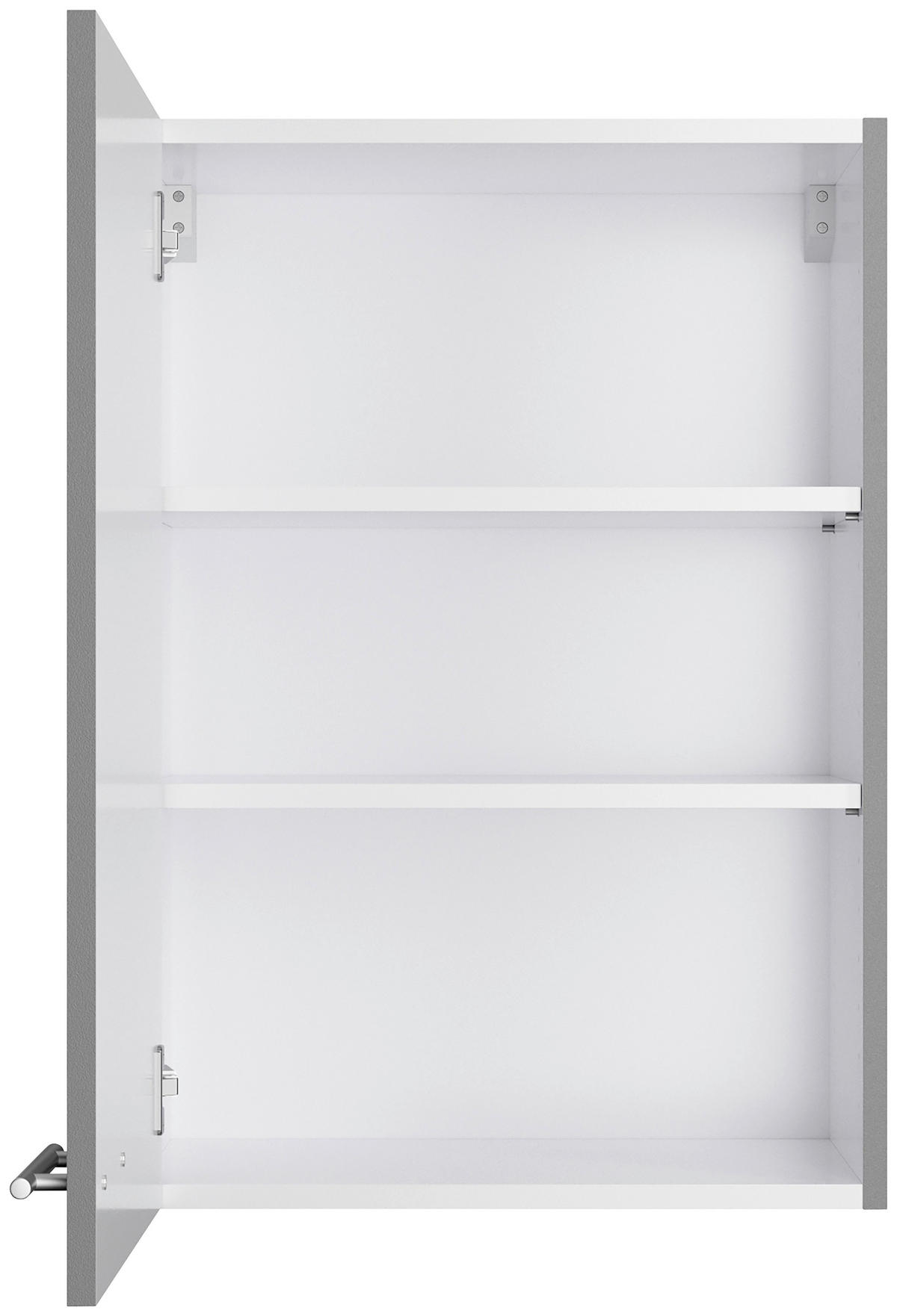 KÜCHENLEERBLOCK 270 cm   in Grau  - Edelstahlfarben/Anthrazit, Basics, Holzwerkstoff/Metall (270cm) - Optifit